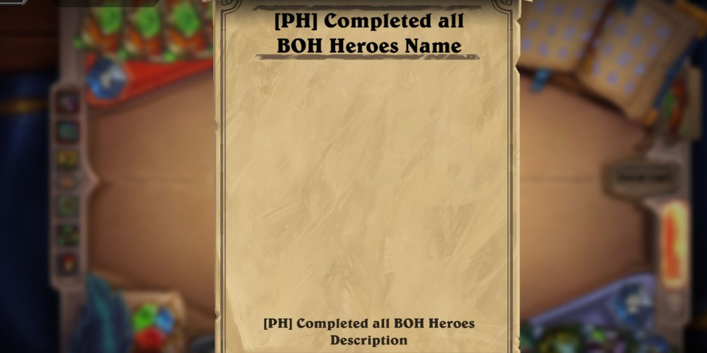 Completing Hearthstone's Books of Heroes Will Reward a Golden Standard Pack Starting This Week - Reward is Retroactive