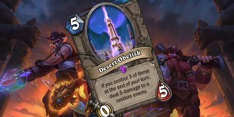 Uldum Card Reveal - Desert Obelisk