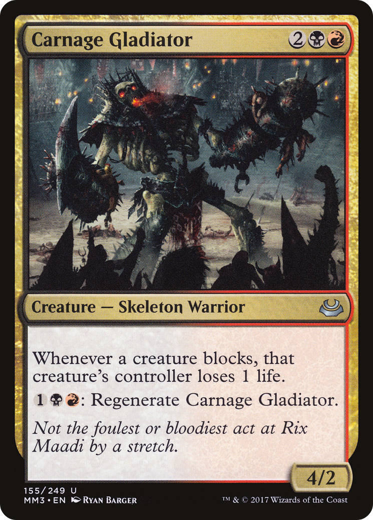 Carnage Gladiator Card Image