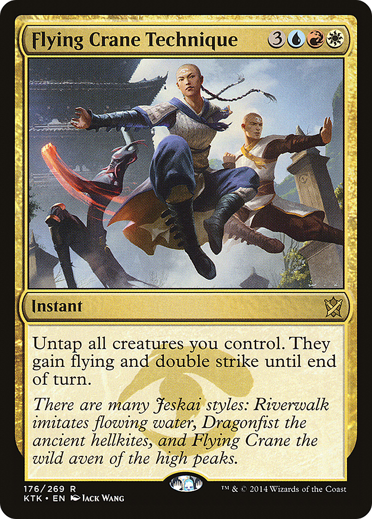 Flying Crane Technique Card Image