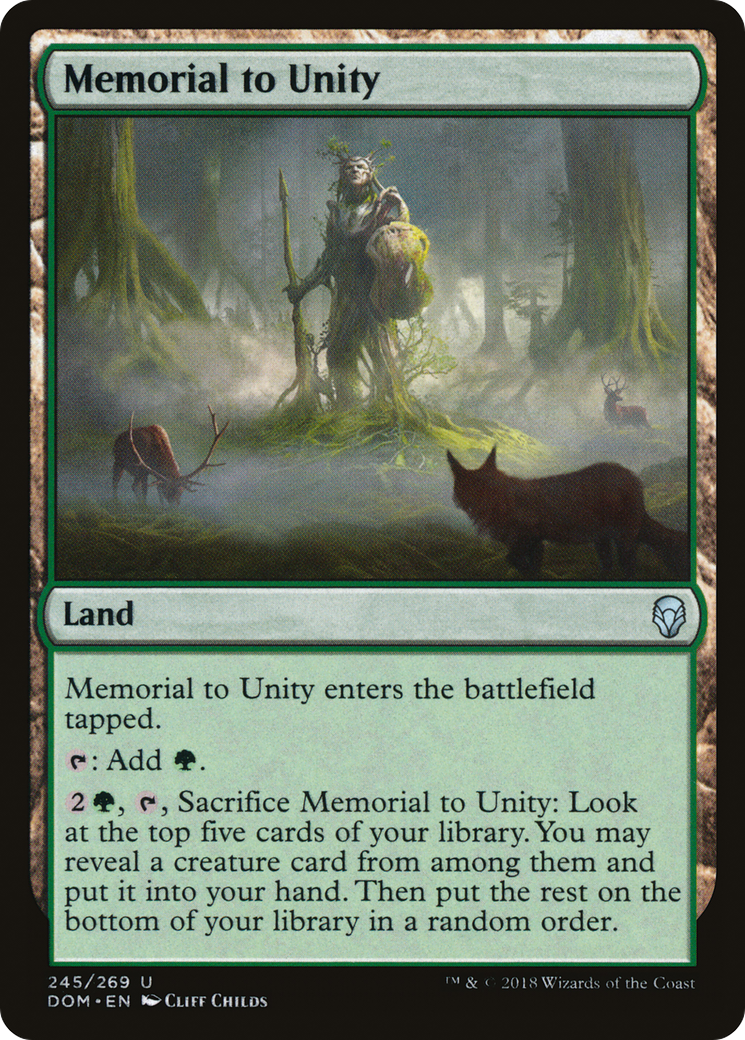 Memorial to Unity Card Image