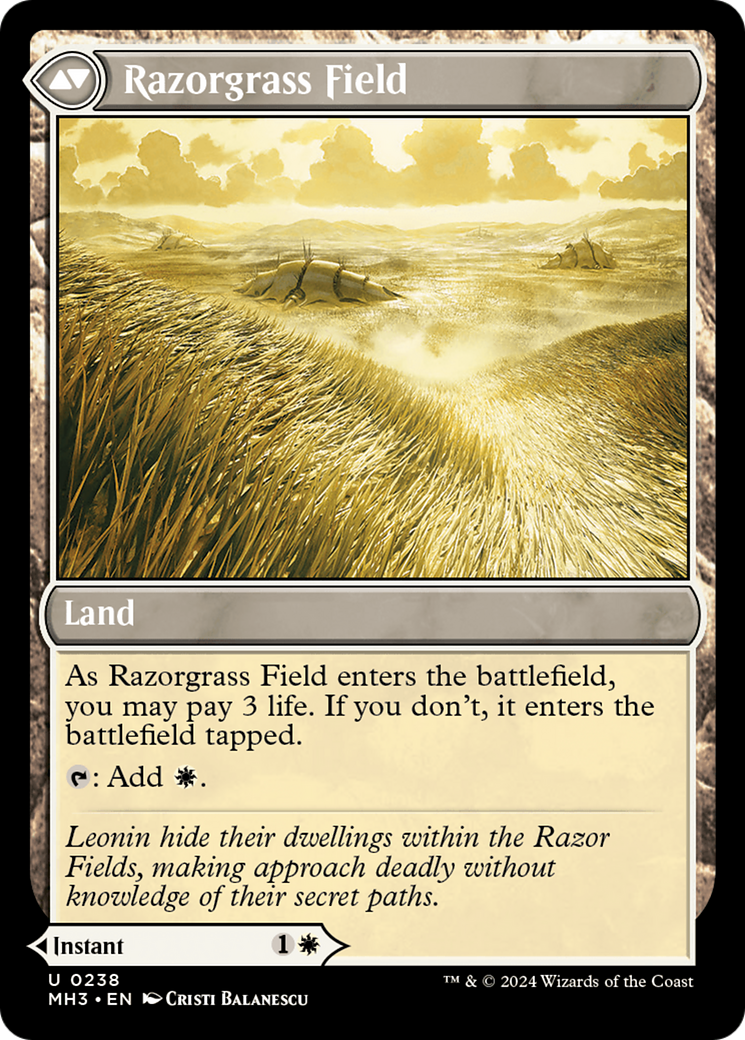 Razorgrass Ambush // Razorgrass Field Card Image