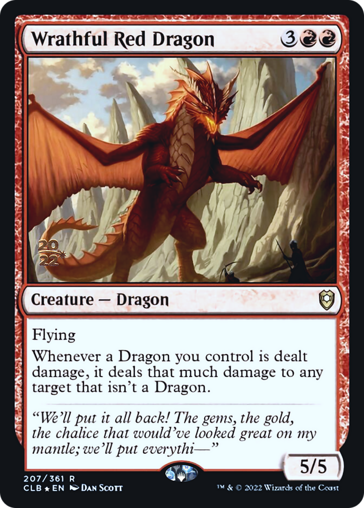 Wrathful Red Dragon Card Image
