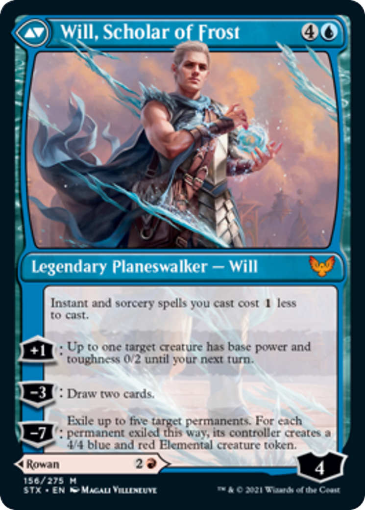 Rowan, Scholar of Sparks // Will, Scholar of Frost Card Image
