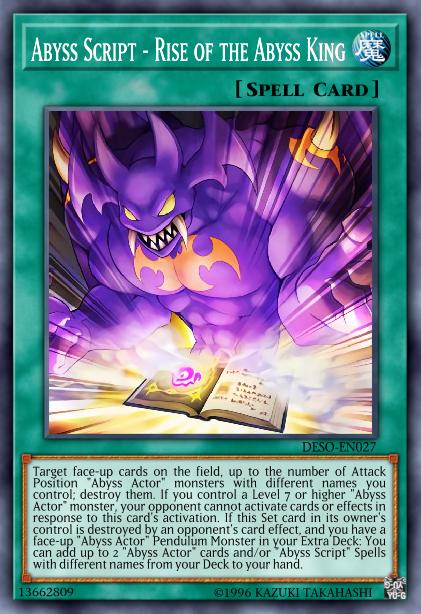 Abyss Script - Rise of the Abyss King Card Image