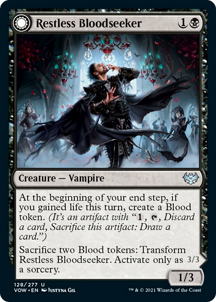 Restless Bloodseeker // Bloodsoaked Reveler Card Image