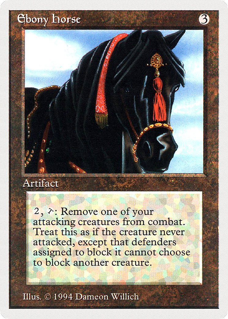 Ebony Horse Card Image