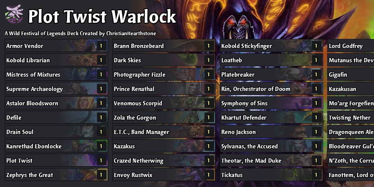 NEW Legendary Fanottem In Control Quest Warlock Is Awesome At Wild ...