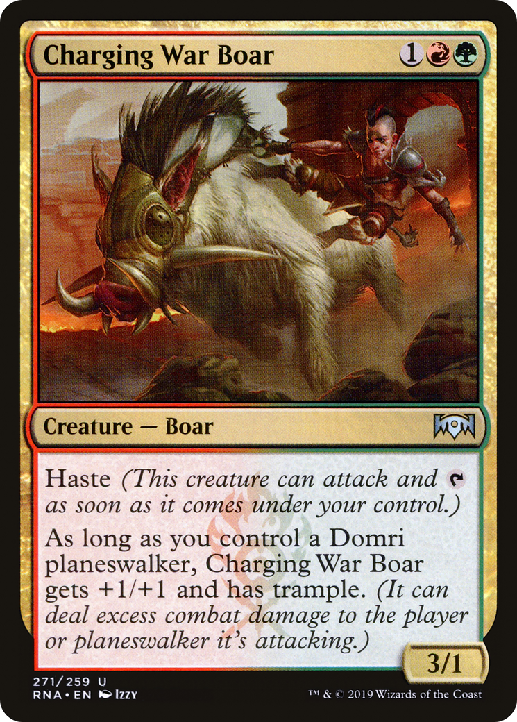 Charging War Boar Card Image