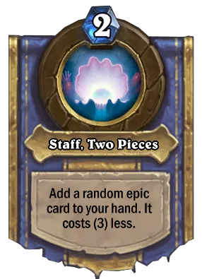 Staff, Two Pieces Card Image