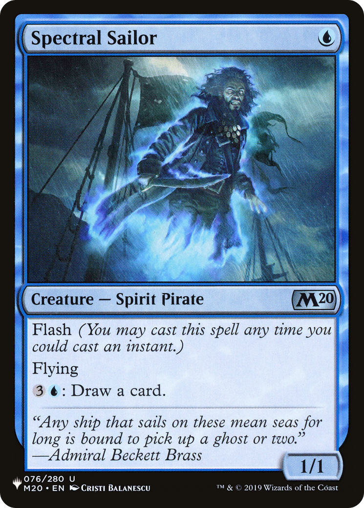 Spectral Sailor Card Image