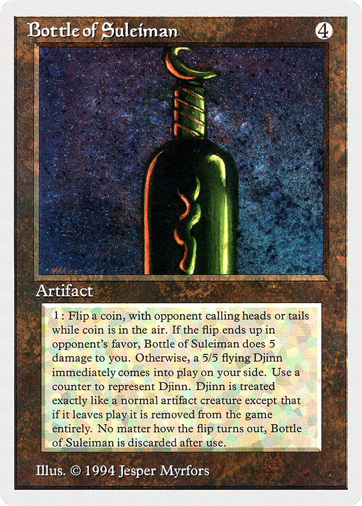 Bottle of Suleiman Card Image