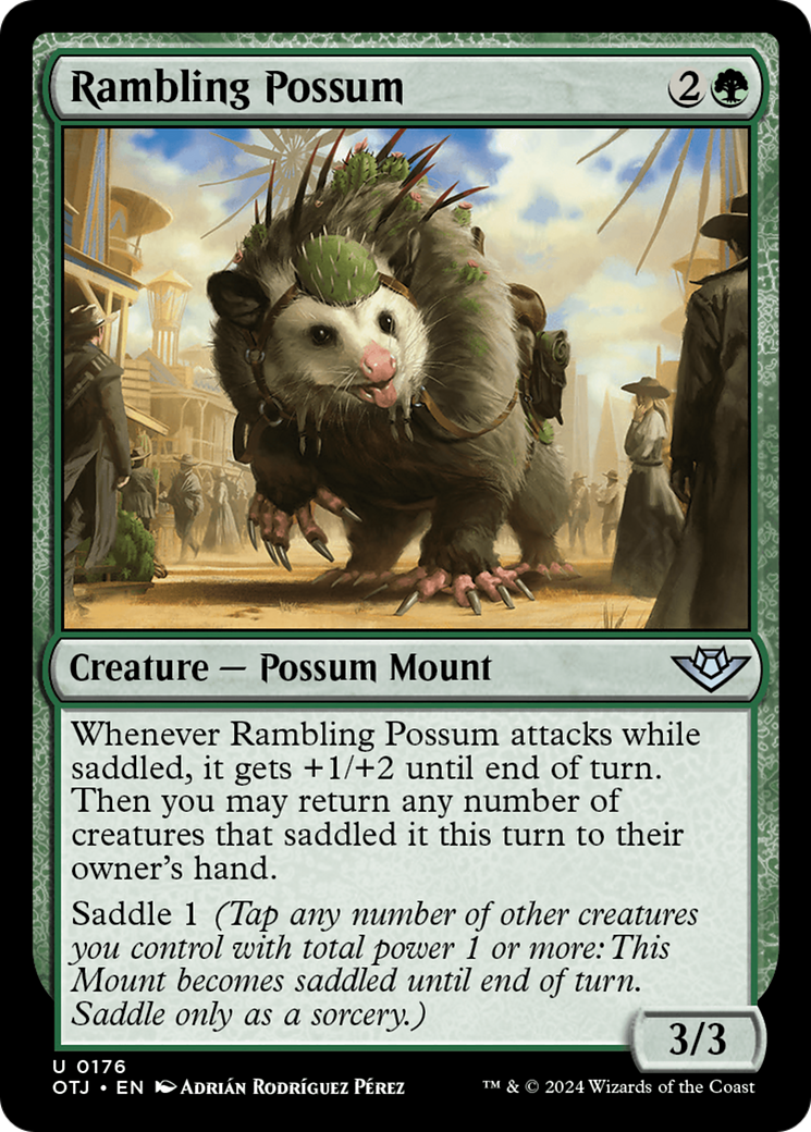 Rambling Possum Card Image