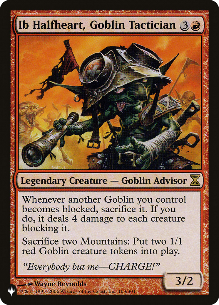 Ib Halfheart, Goblin Tactician Card Image