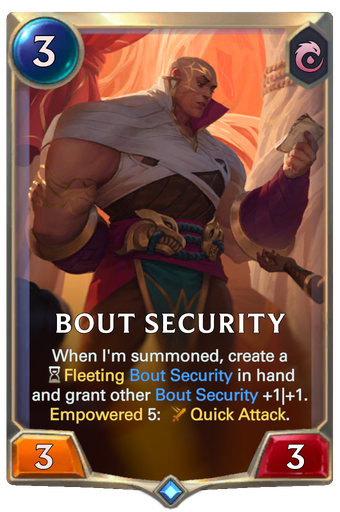 Bout Security Card Image