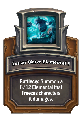 Lesser Water Elemental 3 Card Image