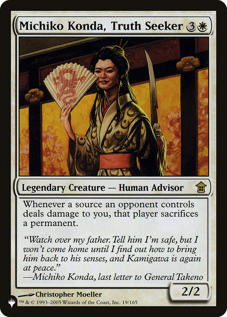 Michiko Konda, Truth Seeker Card Image