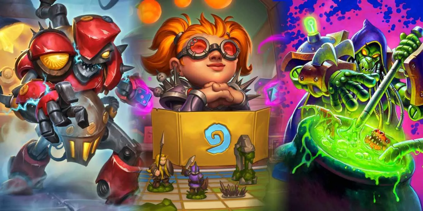 Whizbang's Workshop's Nods to the Past: Shaman, Warlock, and Warrior Cards