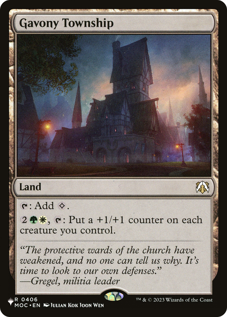 Gavony Township Card Image
