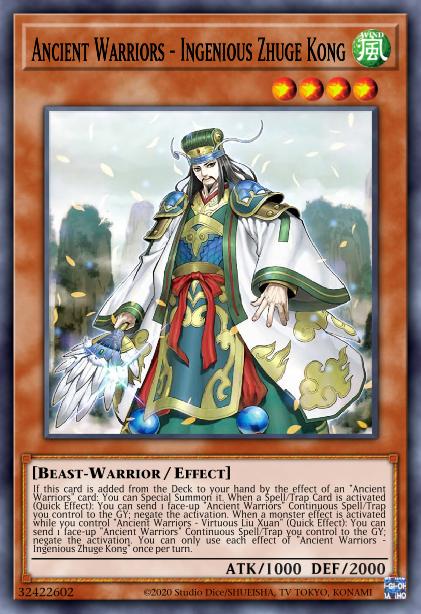 Ancient Warriors - Ingenious Zhuge Kong Card Image