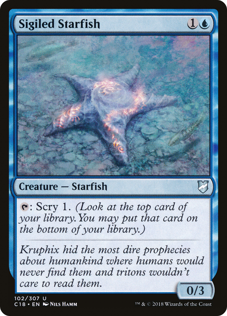 Sigiled Starfish Card Image