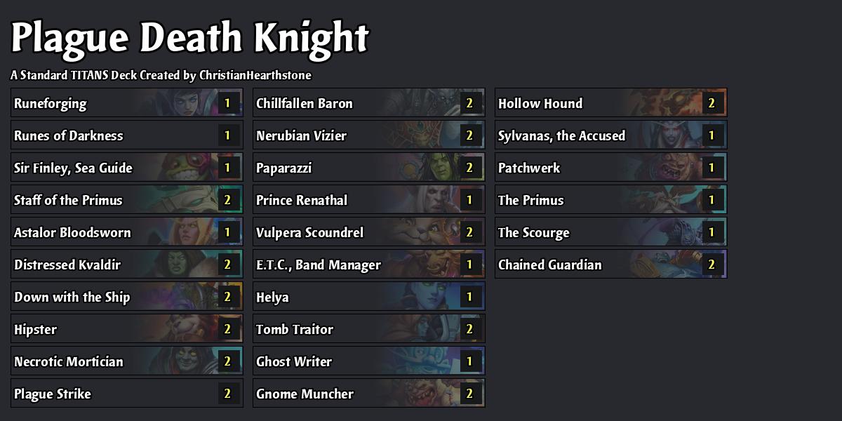 I Upgraded My Plague DK Deck With Blood DK Cards After Nerfs At Titans ...