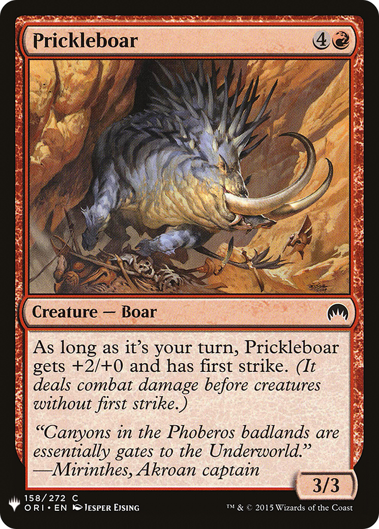 Prickleboar Card Image