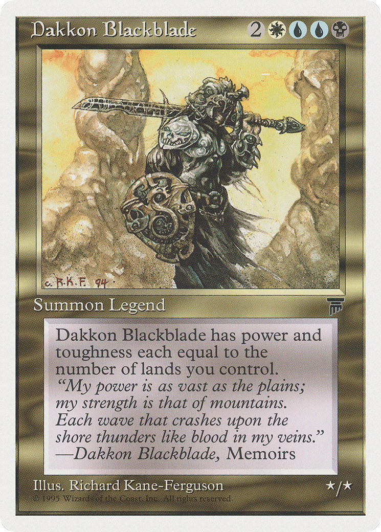 Dakkon Blackblade Card Image