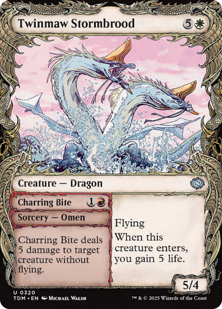 Twinmaw Stormbrood // Charring Bite Card Image