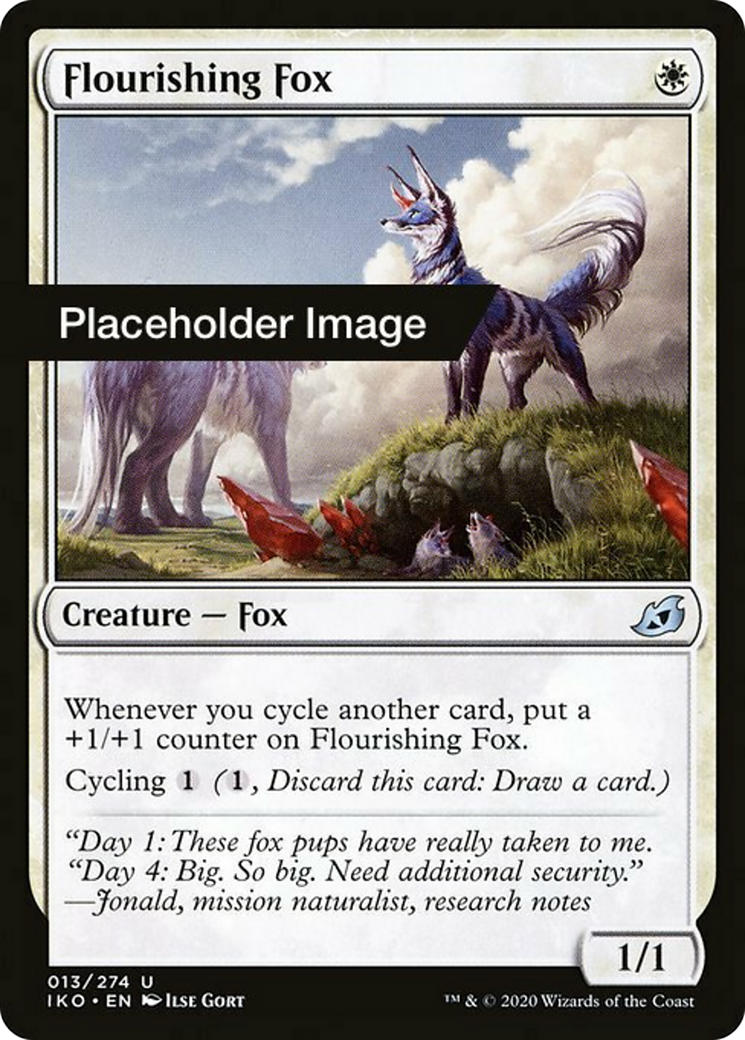 Flourishing Fox Card Image