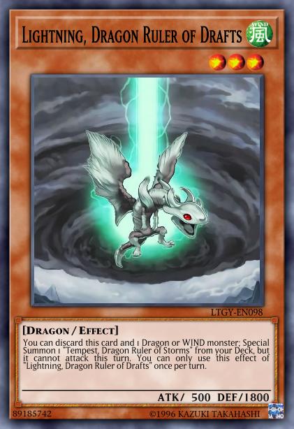 Lightning, Dragon Ruler of Drafts Card Image