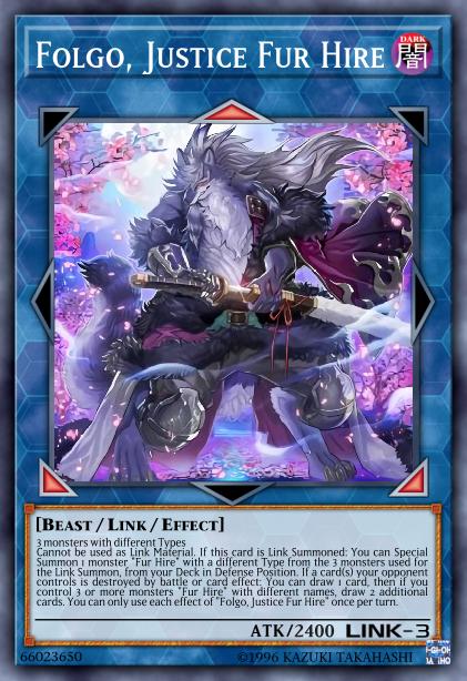 Folgo, Justice Fur Hire Card Image