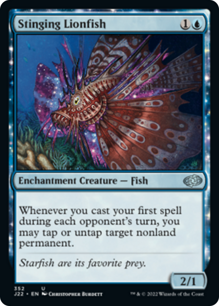 Stinging Lionfish Card Image