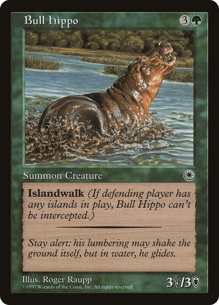 Bull Hippo Card Image