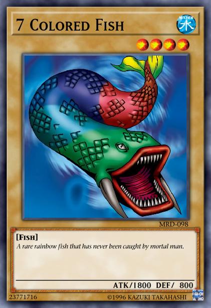 7 Colored Fish Card Image