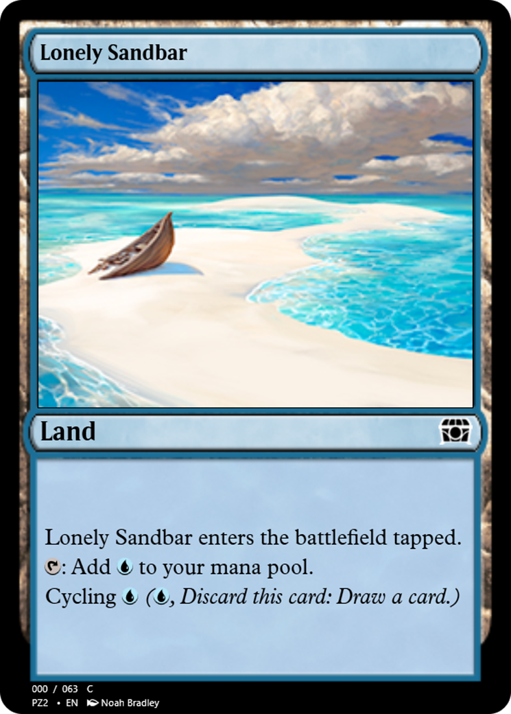 Lonely Sandbar Card Image