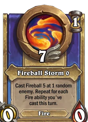 Fireball Storm {0} Card Image