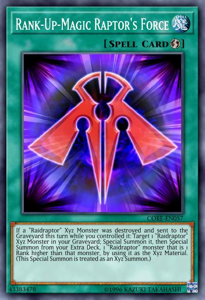 Rank-Up-Magic Raptor's Force Card Image