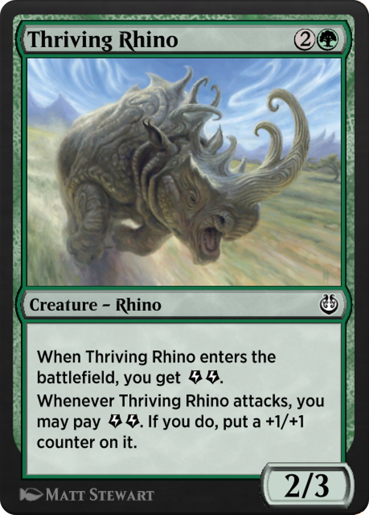 Thriving Rhino Card Image
