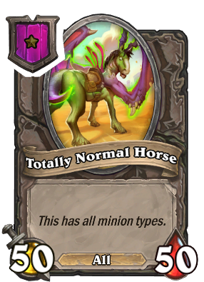 Totally Normal Horse Card Image