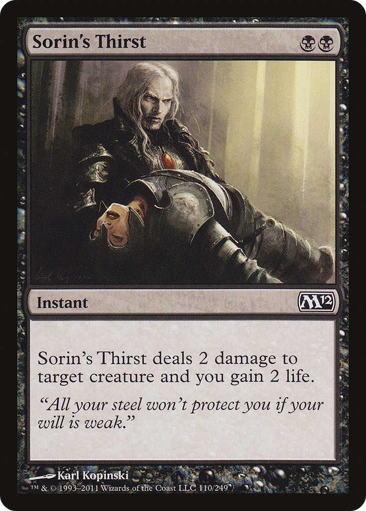 Sorin's Thirst Card Image