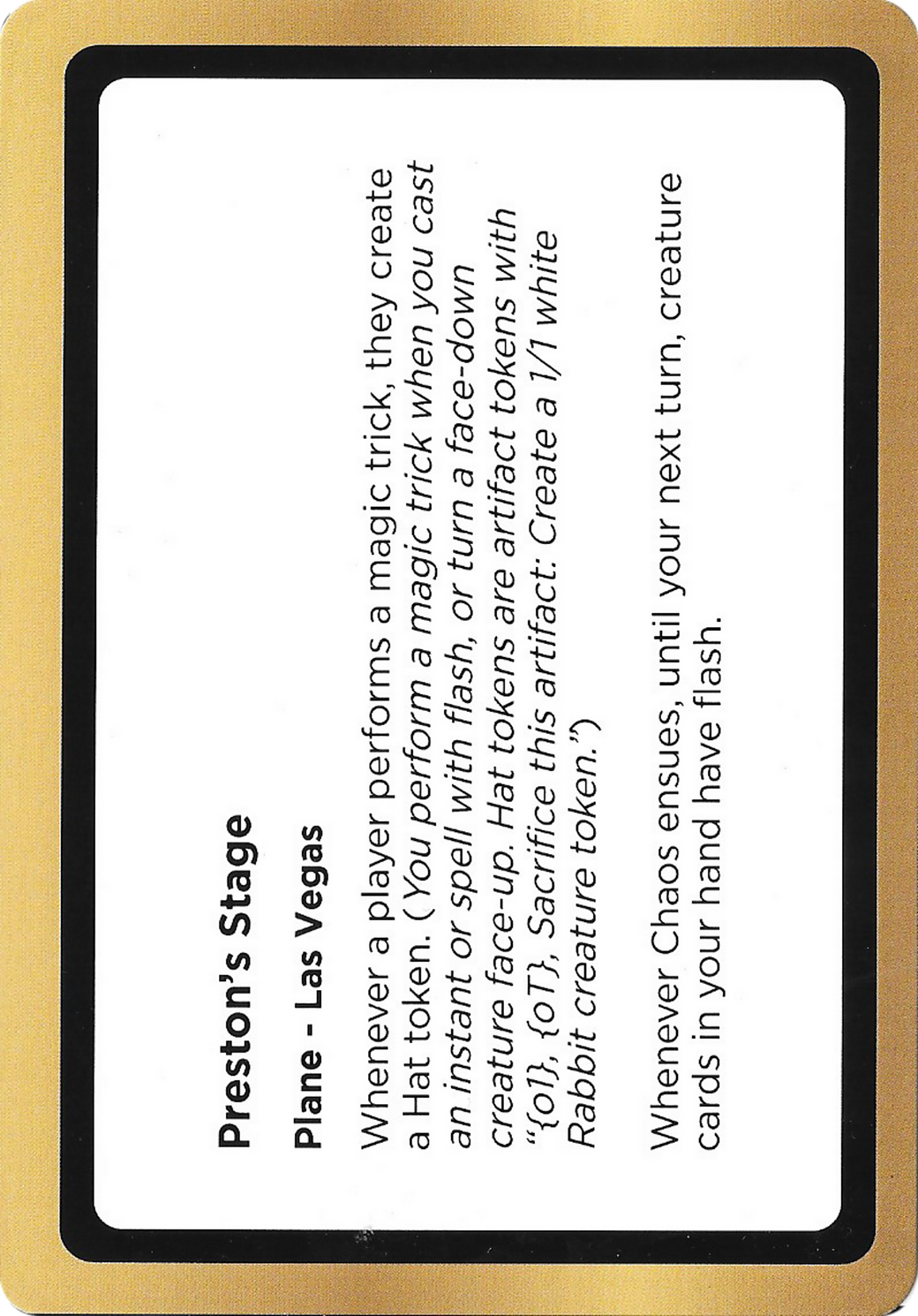 Preston's Stage Card Image