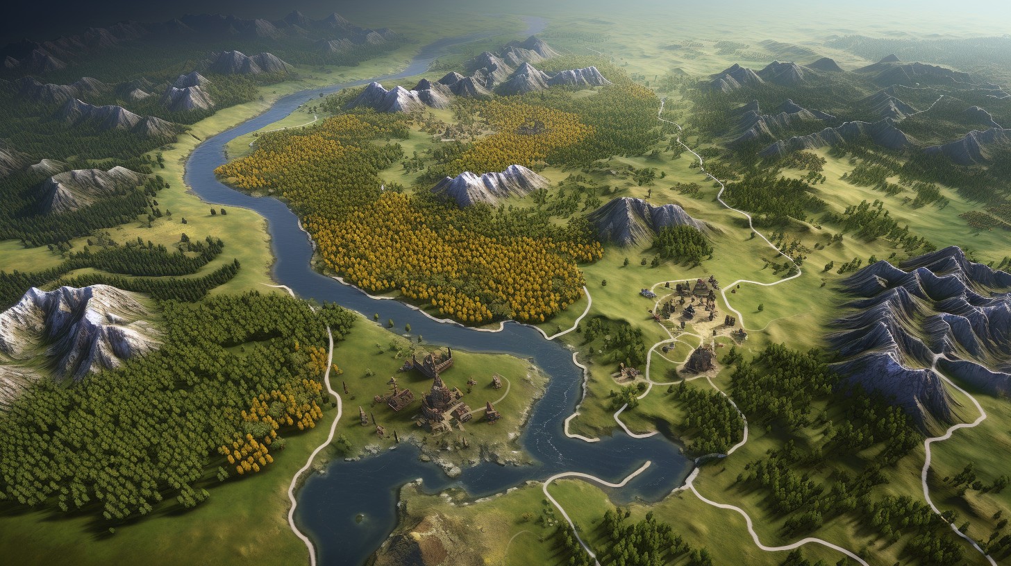 An image of Millenia's map graphics.