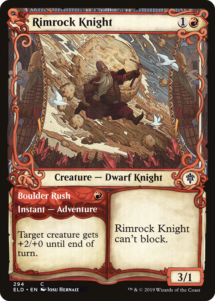 Rimrock Knight // Boulder Rush Card Image