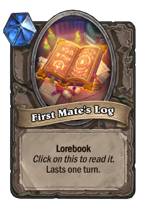 First Mate's Log Card Image