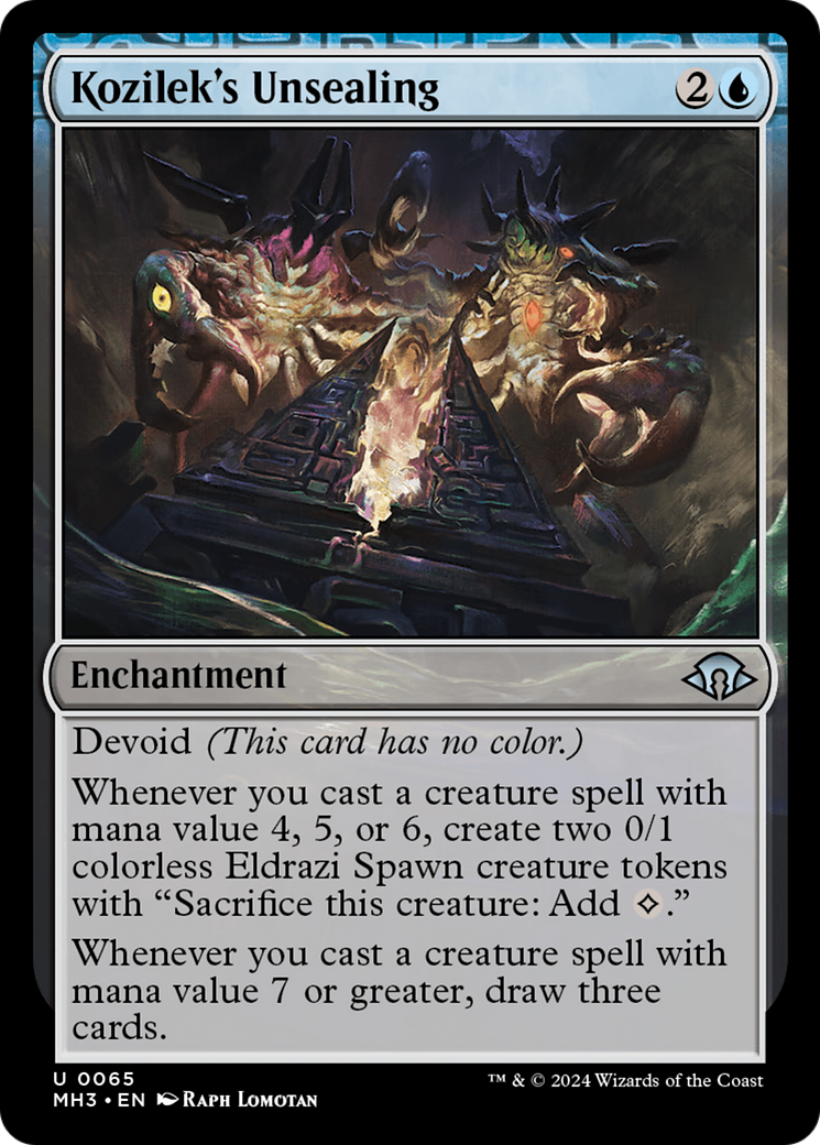 Kozilek's Unsealing Card Image