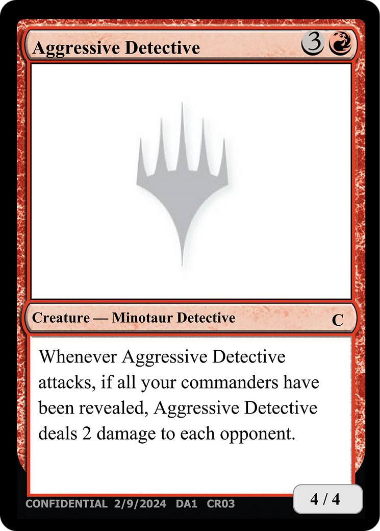 Aggressive Detective Card Image