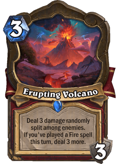 Erupting Volcano Card Image