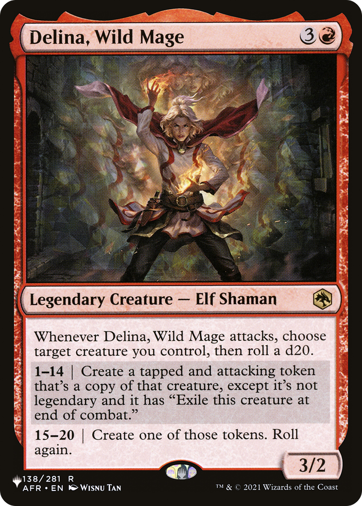 Delina, Wild Mage Card Image
