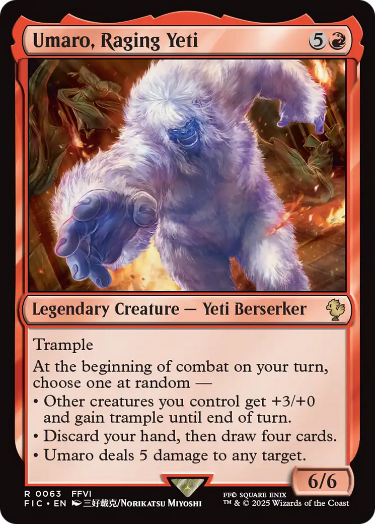 Umaro, Raging Yeti Card Image